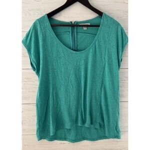 American Eagle Outfitters Womens Shirt Top Blouse Size M Medium Green
